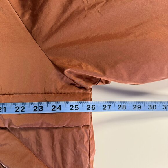 Moussy Puffer Jacket Detachable Hood Insulated Terracotta Free/ One Size - Picture 14 of 15
